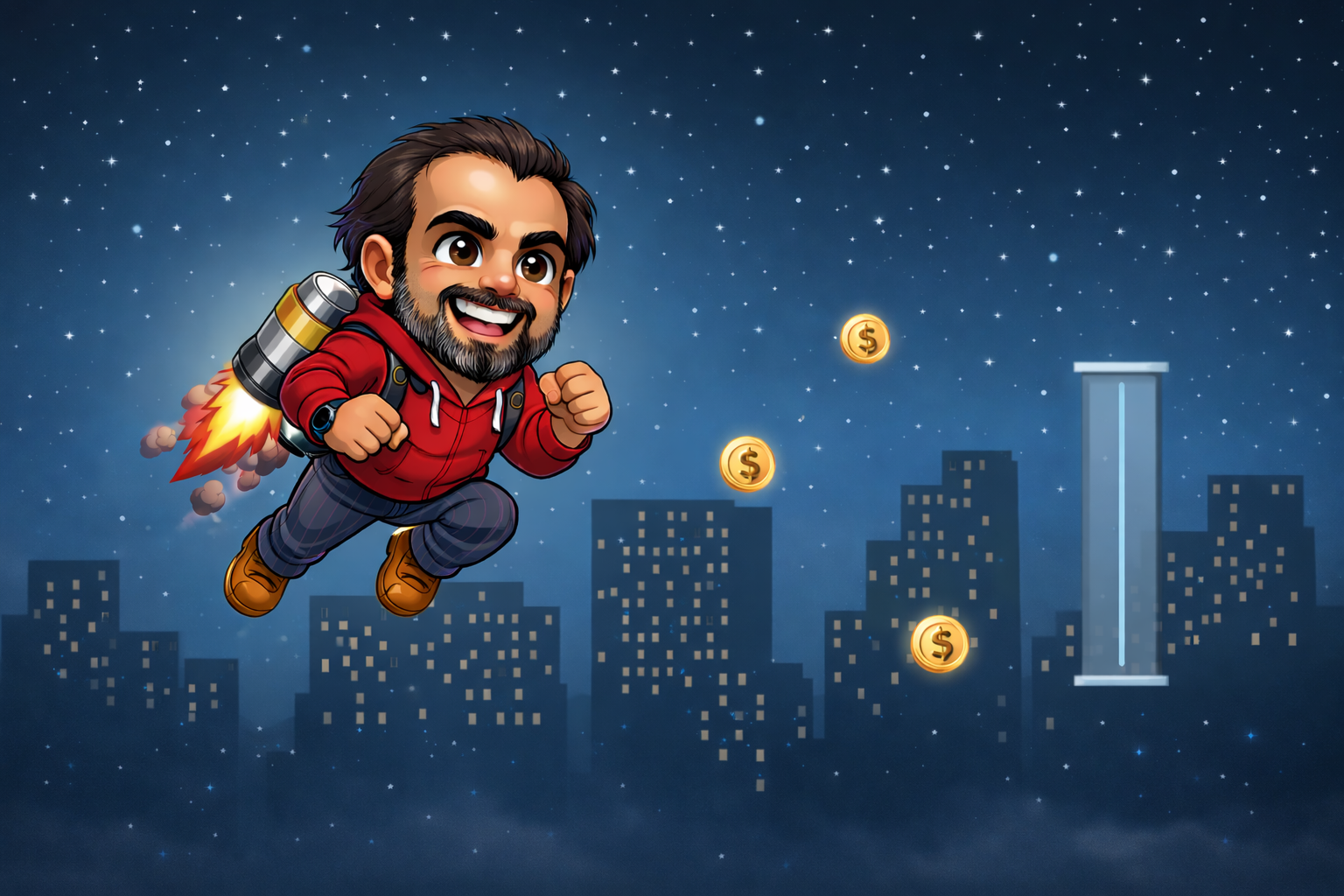 پوستر بازی Rocket Rascal